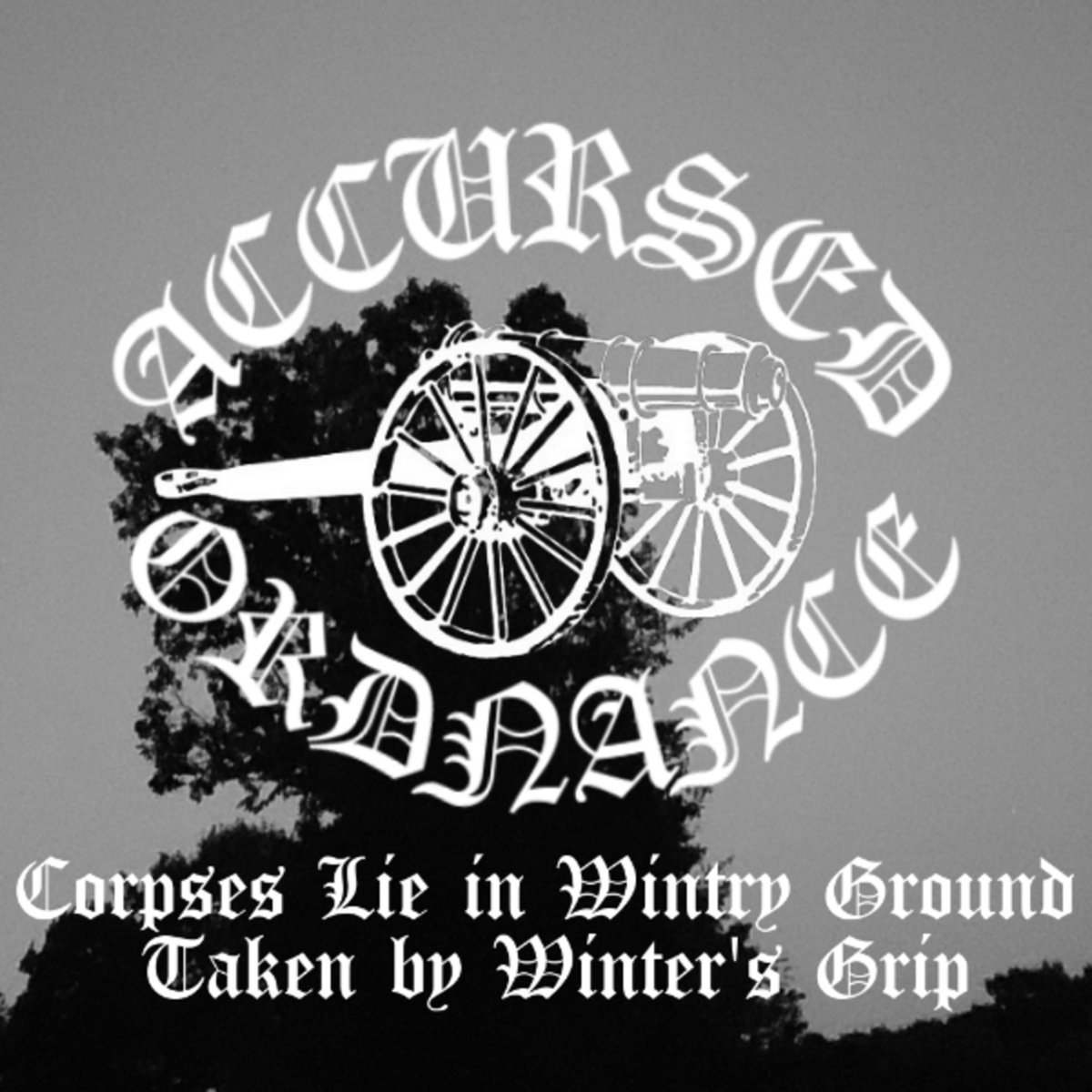 Corpses Lie in Wintery Ground, Taken by Winter's Grip