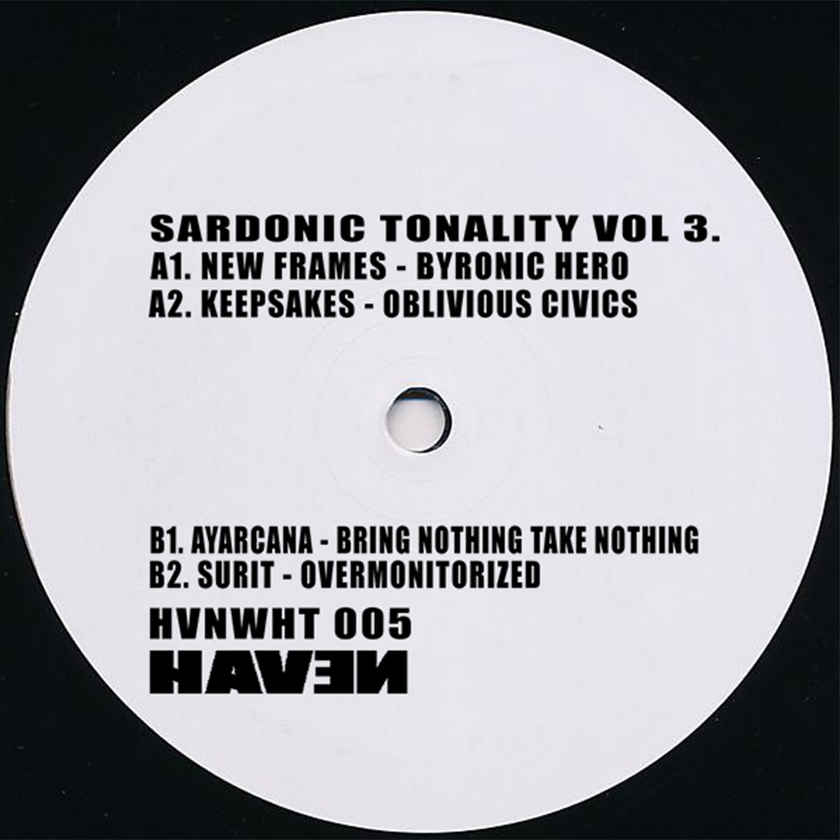 Sardonic Tonality Vol. 3 [HVNWHT005]