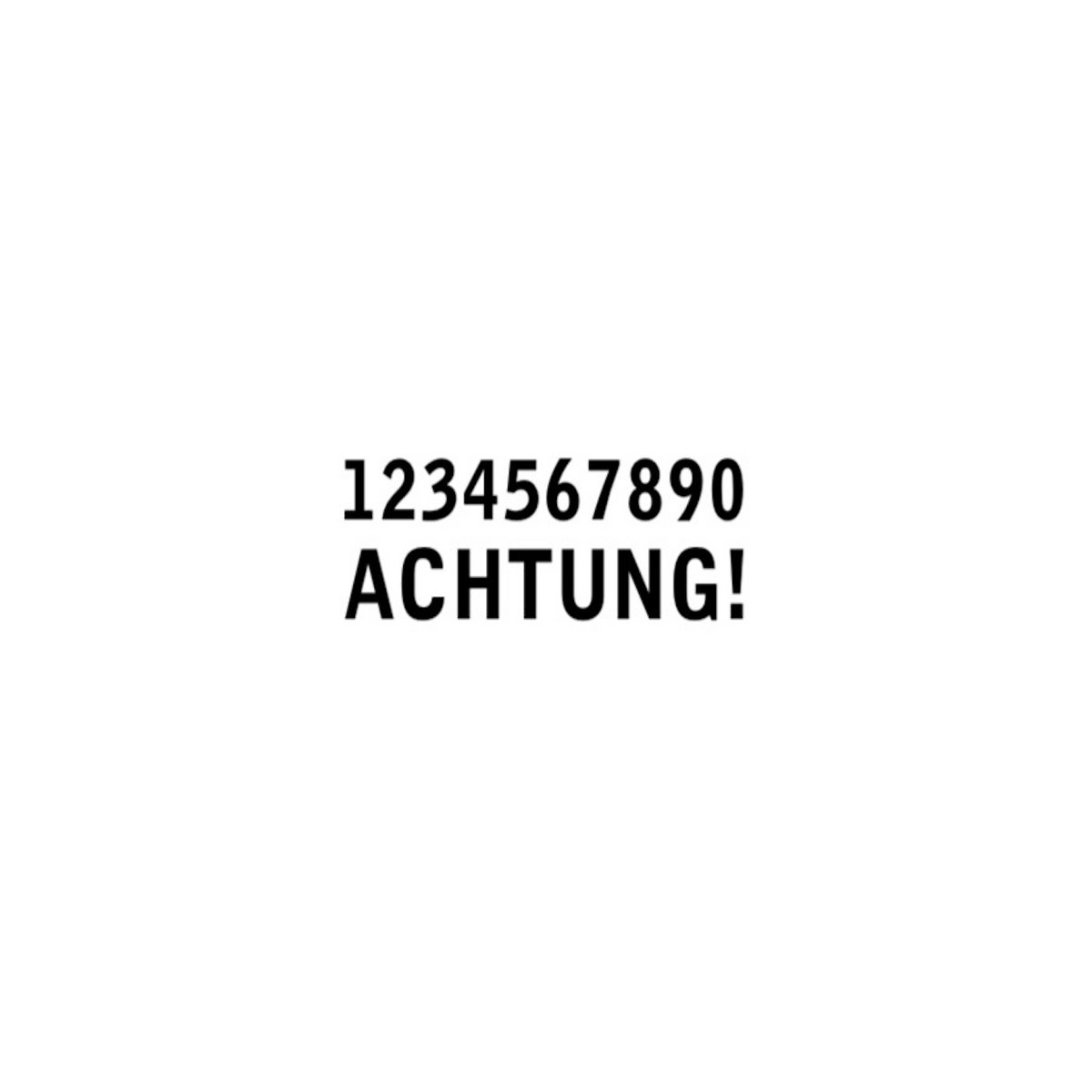 1234567890 ACHTUNG!