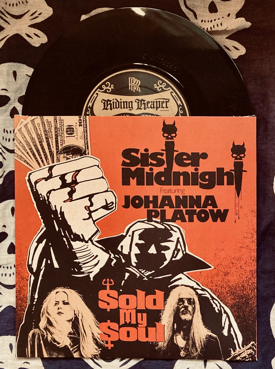 Sister Midnight & Lucifer-(Feat.Bobby Liebling of PENTAGRAM) split 7inch-Gold vinyl