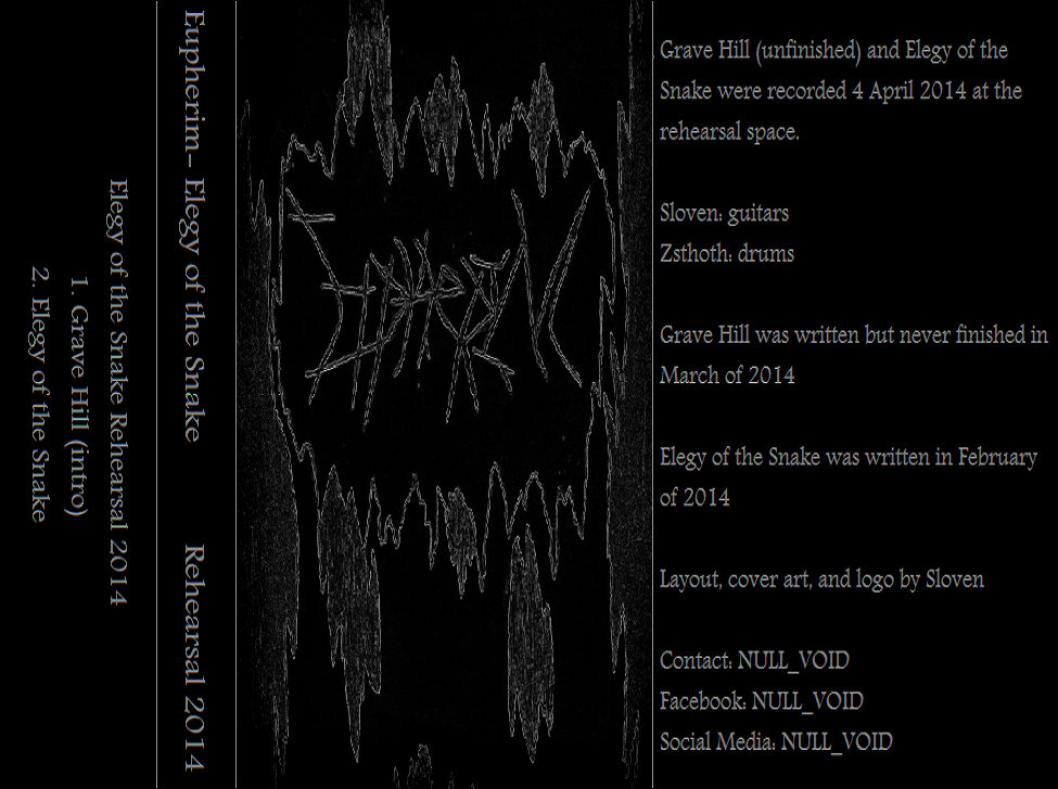 Elegy of the Snake Rehearsal 2014