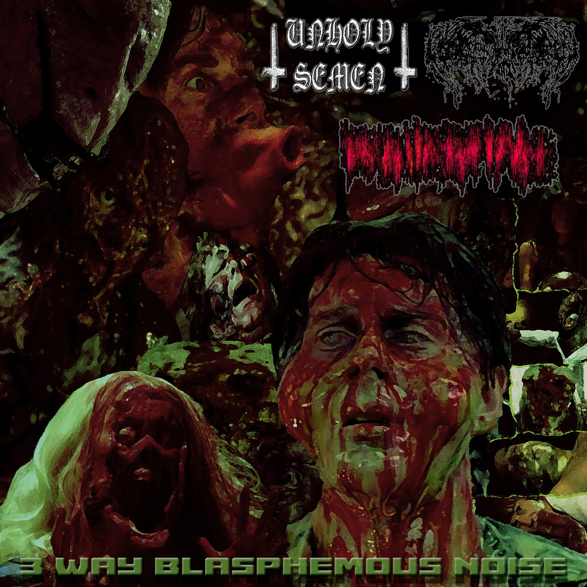 'Blasphemous Noise' split w/ MENTAL RUIN and REGURGITASI