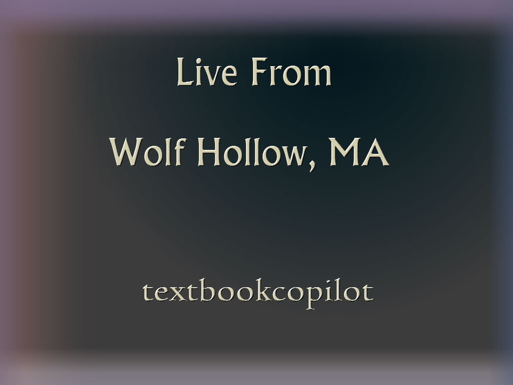 textbookcopilot (Live From Wolf Hollow, MA)