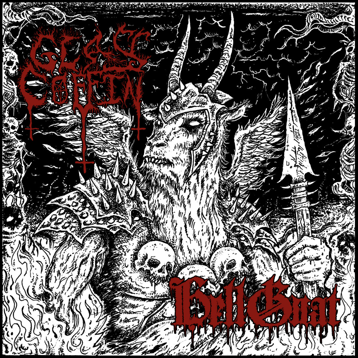 GLASS COFFIN/HELLGOAT SPLIT