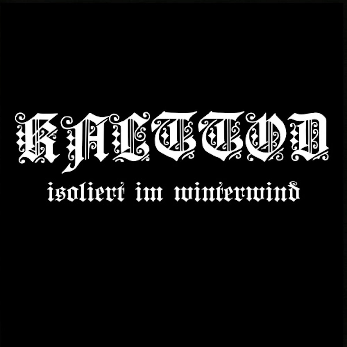 isoliert im winterwind