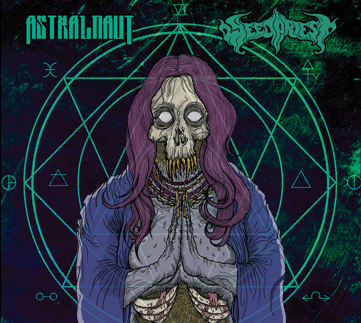 Astralnaut / Weed Priest - Split Single 2015