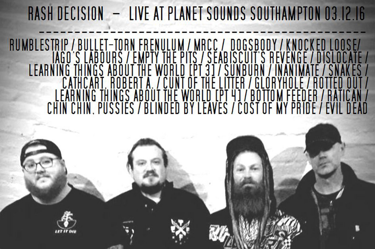 Rash Decision - Live at Planet Sounds