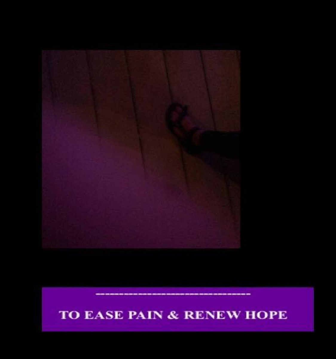to ease pain and renew hope