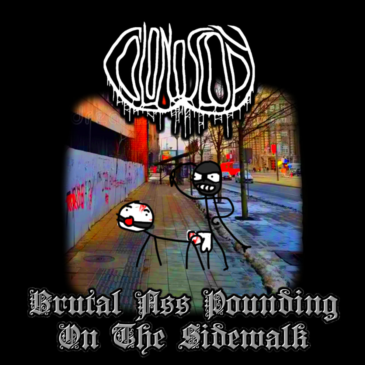 Brutal Ass Pounding On The Sidewalk